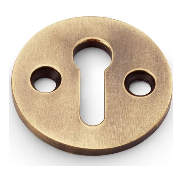 AW380-AB • Antique Brass • Alexander & Wilks Standard Profile Round Escutcheon